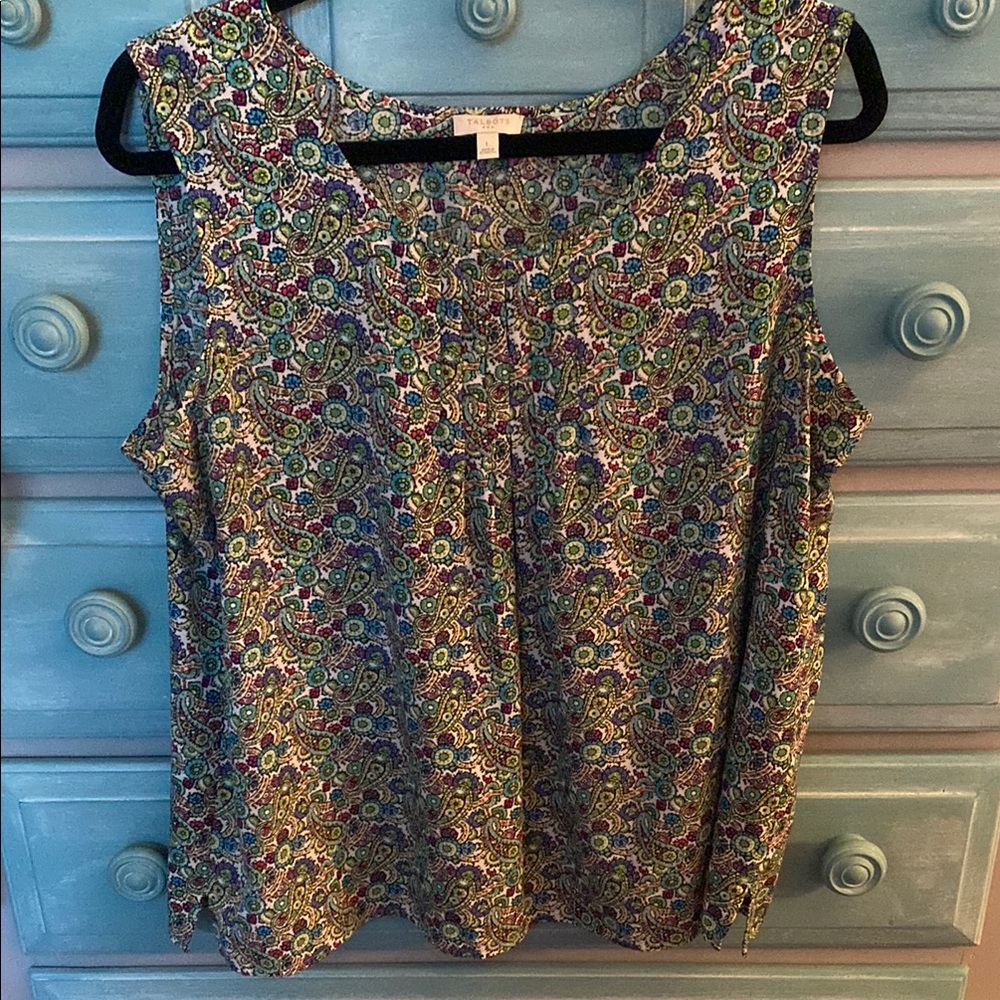 Talbots Floral Sleeveless Top
